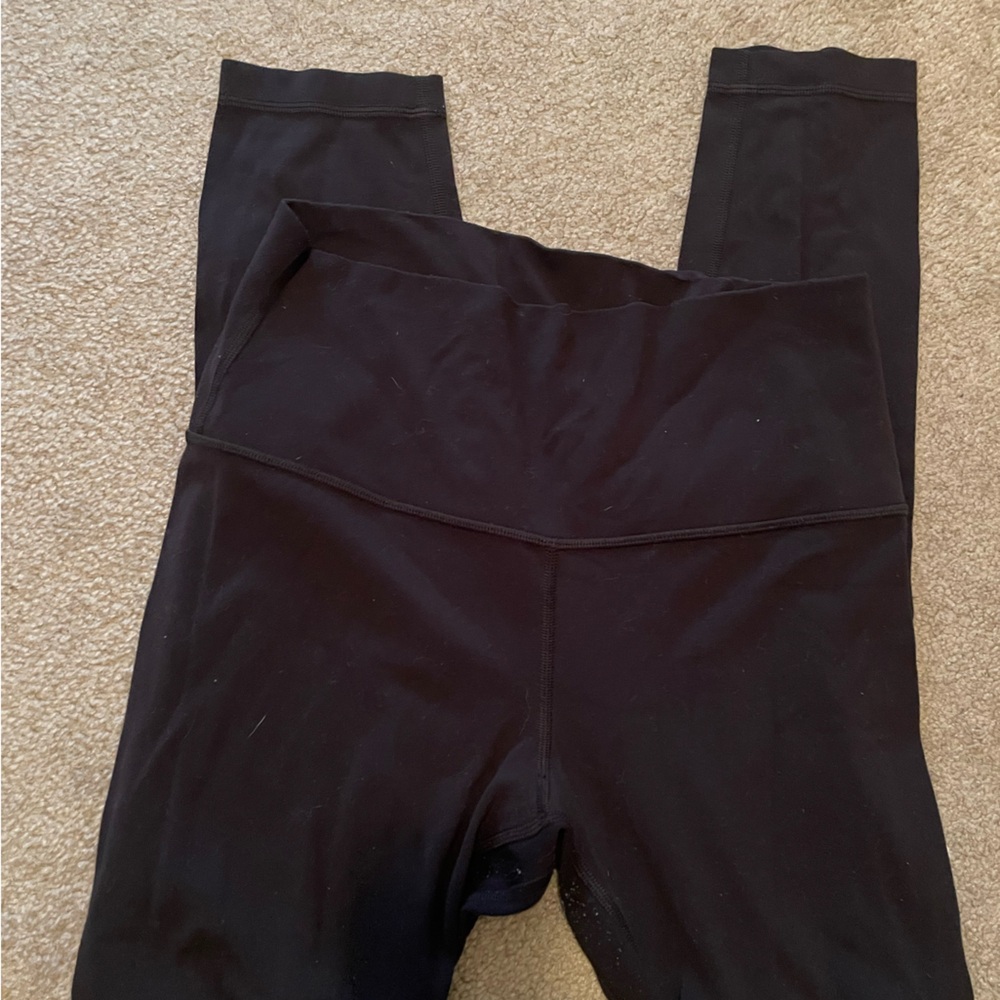 Black Luluemon High-Waist Women's Leggings Aligns 28”